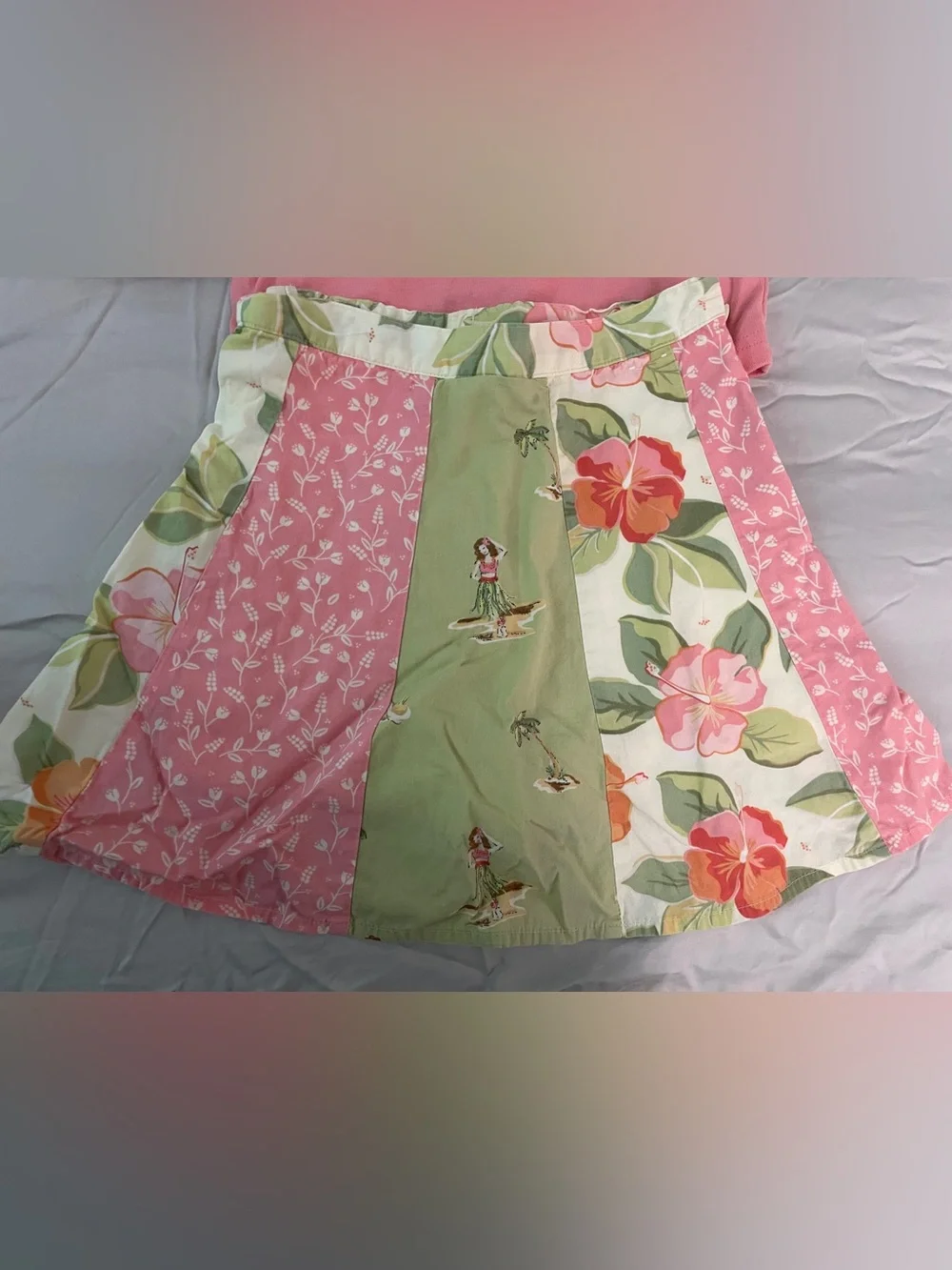 Gymboree Aloha Hawaii Vacation Tank Floral Patchwork Skirt Sun Hat 5 pcs outfits